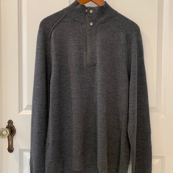 Men’s BR extra fine merino 1/2 zip - Picture 1 of 5